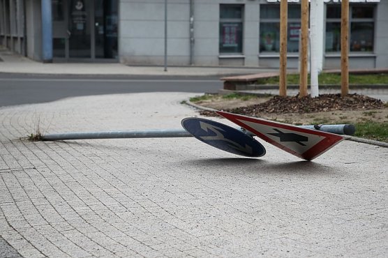 Vandalismus in Sondershausen (Foto: Silvio Dietzel)