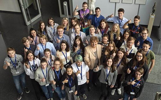 Landtagspr&auml;sidentin zum "Girls and Boys Day" (Foto: Th&uuml;ringer Landtag)