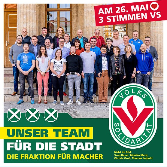 Weitere Kandidaten für die Stadtratswahl benannt (Foto: VS) Weitere Kandidaten für die Stadtratswahl benannt (Foto: VS)