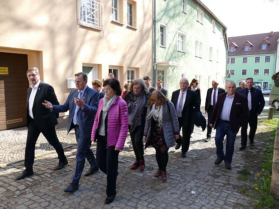 Ministerpr&auml;sident in Artern (Foto: Landratsamt Kyffh&auml;userkreis)