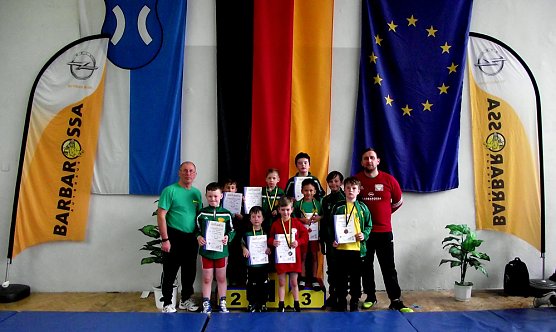 Spannende Kids-Kämpfe bei der Landesmeisterschaft (Foto: AC Germania) Spannende Kids-Kämpfe bei der Landesmeisterschaft (Foto: AC Germania)