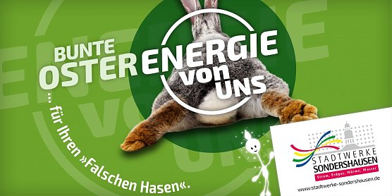 BUNTE OSTERENERGIE von uns � (Foto: Stadtwerke Sondershausen)