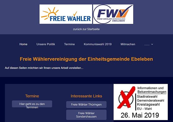 Freie Wähler mit neuer Webseite (Foto: Freie Wähler) Freie Wähler mit neuer Webseite (Foto: Freie Wähler)