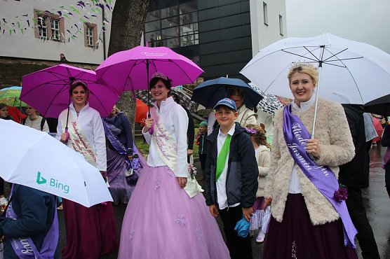 Fliederparade mit Schirm (Foto: Karl-Heinz Herrmann)
