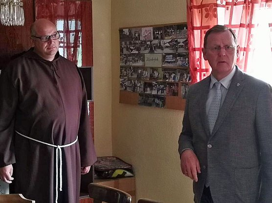 Ramelow im Kloster (Foto: privat) Ramelow im Kloster (Foto: privat)