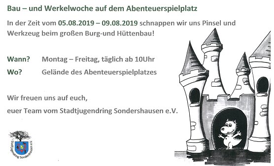 Bau- und Werkelwoche auf dem Abenteuerspielplatz (Foto: Stadtjugendring)