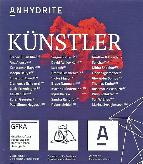 Anhydrite Biennale of Media Art (Foto: Karl-Heinz Herrmann) Anhydrite Biennale of Media Art (Foto: Karl-Heinz Herrmann)