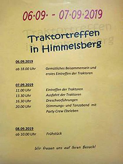 Wahlgespr&auml;ch, Standesamt und Traktorentreffen (Foto: privat)