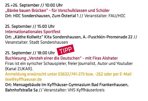 Tipps zur Interkulturellen Woche (Foto: Landratsamt Kyffh&auml;userkreis)