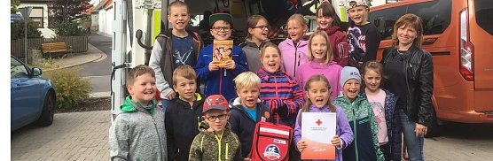 Neue Jugendrotkreuzgruppe an der Grundschule Keula �. (Foto: DRK Kyffh&auml;userkreis)