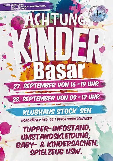 Im Klubhaus Stock&acute;sen Kindersachenbasar (Foto: privat)