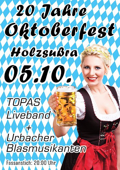 Oktoberfest am Samstag in Holzsu&szlig;ra (Foto: privat)