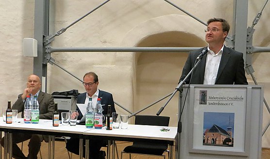 Alexander Dobrindt zum Tacheles Talk in Sondershausen (Foto: CDU Kyffh&auml;userkreis)