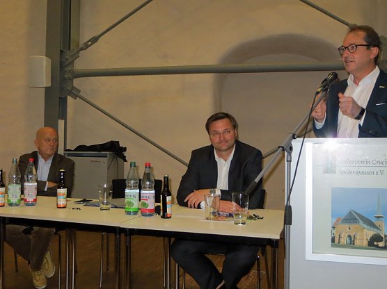 Alexander Dobrindt zum Tacheles Talk in Sondershausen (Foto: CDU Kyffh&auml;userkreis)