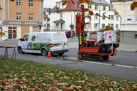 Baugrunduntersuchung gestartet (Foto: privat) Baugrunduntersuchung gestartet (Foto: privat)