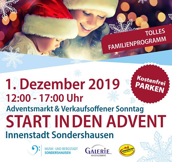 Start in den Advent 2019 (Foto: Stadt Sondershausen) Start in den Advent 2019 (Foto: Stadt Sondershausen)