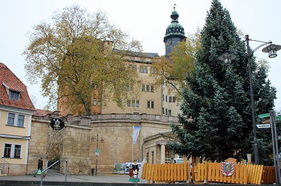 Auch in Sondershausen steht der Weihnachtsbaum (Foto: Karl-Heinz Herrmann)