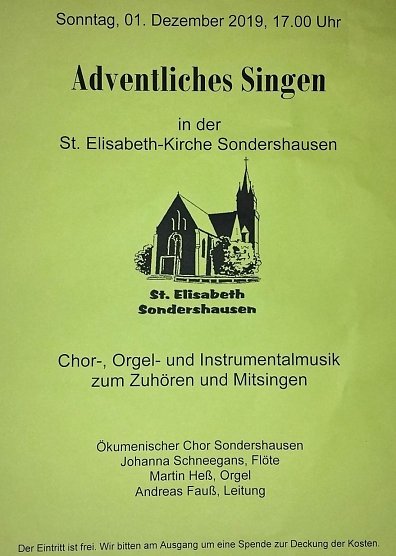 Adventliches Singen (Foto: Andreas Fau&szlig;)
