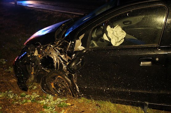 Rentnerin mit Auto gegen Baum geprallt (Foto: Silvio Dietzel)