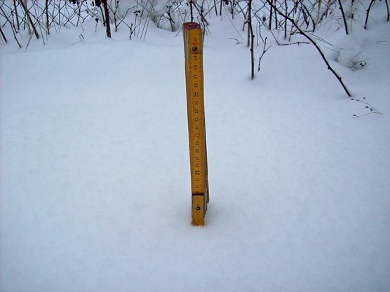 Schneeh&ouml;he Sondershausen (Foto: Karl-Heinz Herrmann)