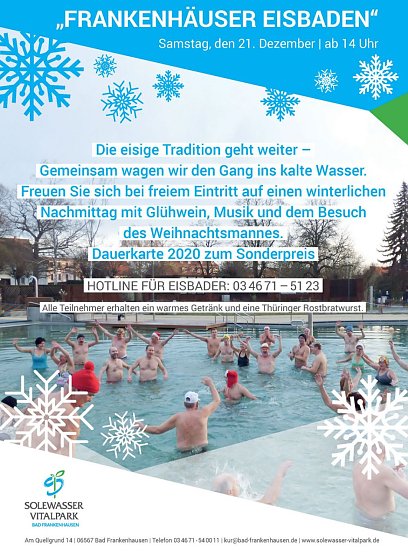 Frankenh&auml;user Eisbaden zur D&auml;mmerung (Foto: Stadtmarketing Bad Frankenhausen)