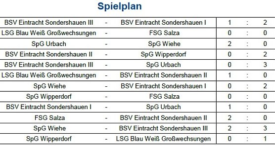 Endstand Kreismeisterschaft im Hallenfußball der Junioren (3) (Foto: NTKFA) Endstand Kreismeisterschaft im Hallenfußball der Junioren (3) (Foto: NTKFA)