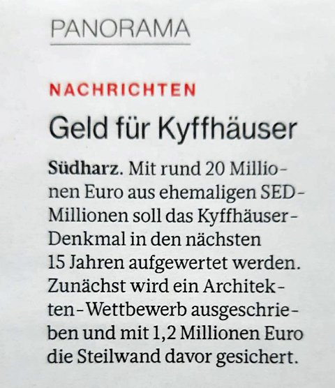 20 Millionen f&uuml;r das Kyffh&auml;userdenkmal? (Foto: Super-Illu)