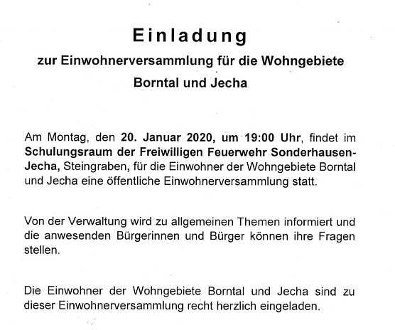 Einwohnerversammlung und Hauptausschuss (Foto: Stadt Sondershausen)