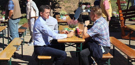 Mike Mohring im Wahlkampf (Foto: oas)