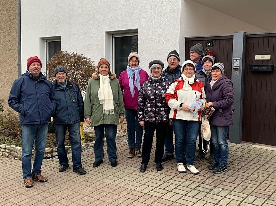 F&uuml;nf Jahre gemeinsames Wandern- Lauf- u. Wandergruppe Etzleben (Foto: R. Mendler)