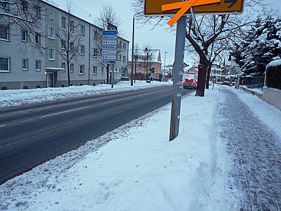 Frankenhäuserstraße im Winter (Foto: Karl-Heinz Herrmann) Frankenhäuserstraße im Winter (Foto: Karl-Heinz Herrmann)