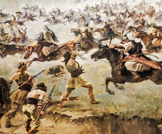 Die Schlacht bei Riade (Foto: Regionalmuseum Bad Frankenhausen) Die Schlacht bei Riade (Foto: Regionalmuseum Bad Frankenhausen)