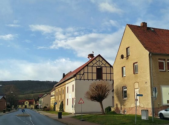 Erster Storch in Seehausen (Foto: Kerstin Hesse) Erster Storch in Seehausen (Foto: Kerstin Hesse)