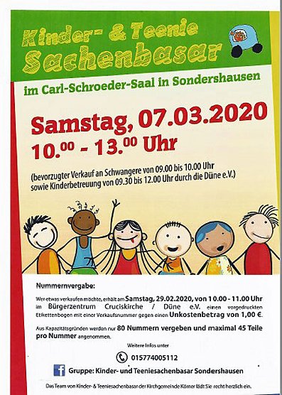 Vorbereitung Kindersachenbasar (Foto: privat)