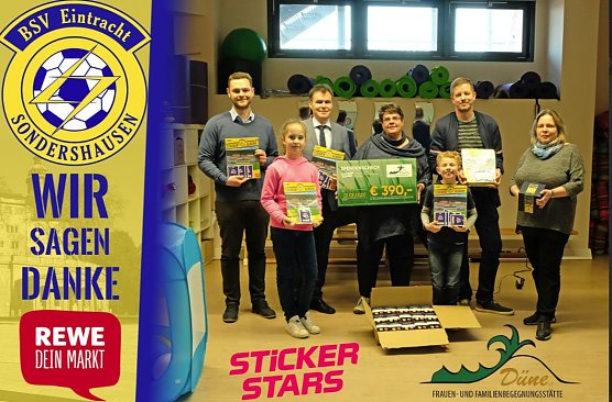 Wir sagen herzlich Danke! (Foto: BSV Eintracht Sondershausen) Wir sagen herzlich Danke! (Foto: BSV Eintracht Sondershausen)