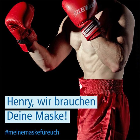 #meinemaskefüreuch - (Foto: KMG Kliniken) #meinemaskefüreuch - (Foto: KMG Kliniken)