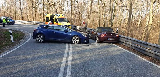 Unfall auf der B85 (Foto: Silvio Dietzel) Unfall auf der B85 (Foto: Silvio Dietzel)