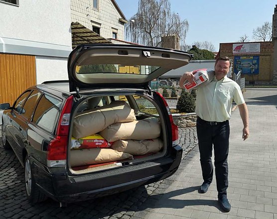 Futterspende f&uuml;r Kleine Wartburg (Foto: privat)
