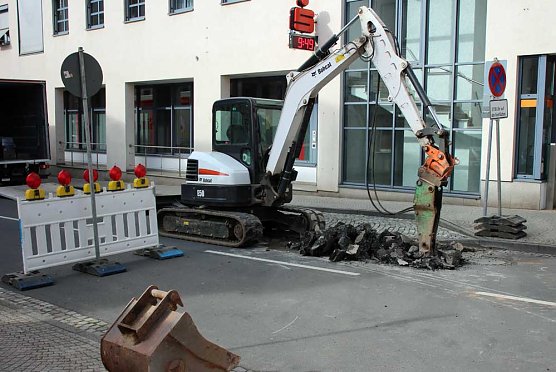 Weitere Straßensperre in Sondershausen (Foto: Karl-Heinz Herrmann) Weitere Straßensperre in Sondershausen (Foto: Karl-Heinz Herrmann)