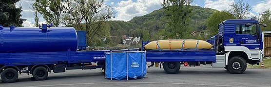 Unterst&uuml;tzung im Kampf gegen die Trockenheit (Foto: THW Helferverein)
