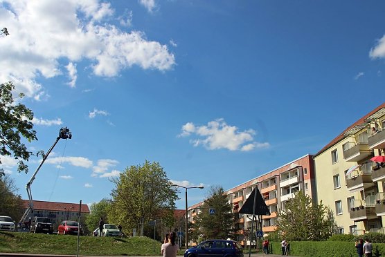 Hebebühnenkonzert im Borntal (Foto: Karl-Heinz Herrmann) Hebebühnenkonzert im Borntal (Foto: Karl-Heinz Herrmann)