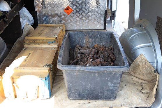 Munitionsfund in Sondershausen (Foto: Silvio Dietzel)