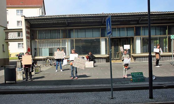 Demo in Sondershausen (Foto: Karl-Heinz Herrmann)