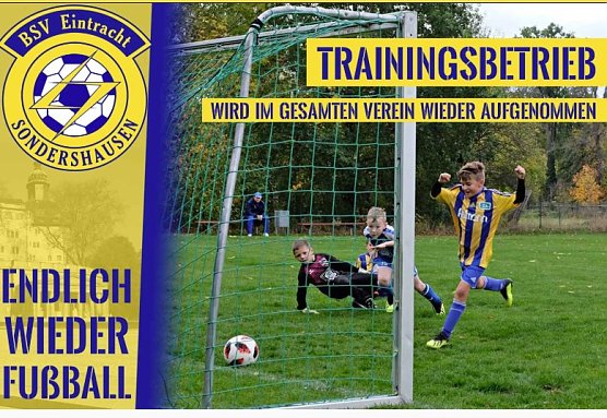 Der Ball darf wieder rollen (Foto: BSV Eintracht Sondershausen) Der Ball darf wieder rollen (Foto: BSV Eintracht Sondershausen)