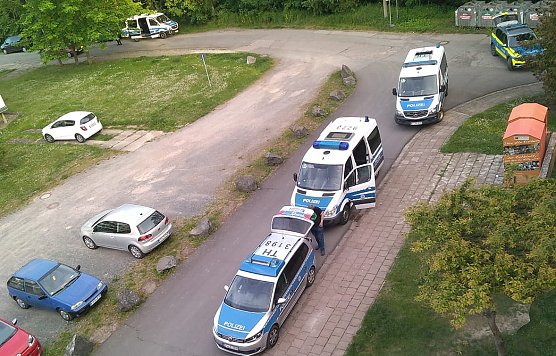 Polizeieinsatz in Ebeleben (Foto: S.Dietzel) Polizeieinsatz in Ebeleben (Foto: S.Dietzel)