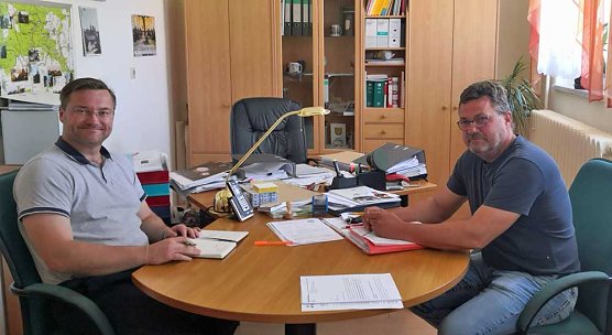 B&uuml;rgermeistergespr&auml;ch in Helbed&uuml;ndorf (Foto: Stefan Schard)