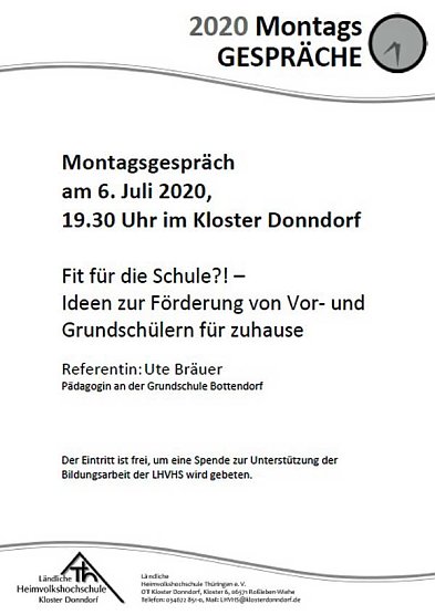 Montagsgespr&auml;ch im Kloster Donndorf (Foto: Ev. L&auml;ndliche Heimvolkshochschule Th&uuml;r. e.V.)