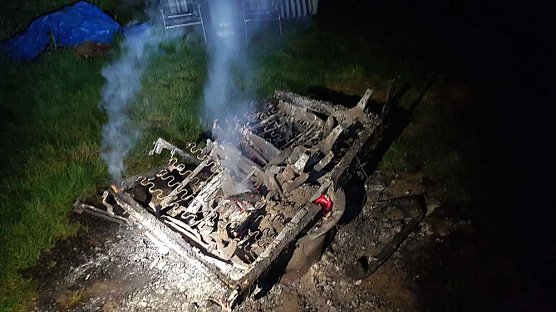 Nicht angemeldetes Lagerfeuer (Foto: FFW Roßleben) Nicht angemeldetes Lagerfeuer (Foto: FFW Roßleben)