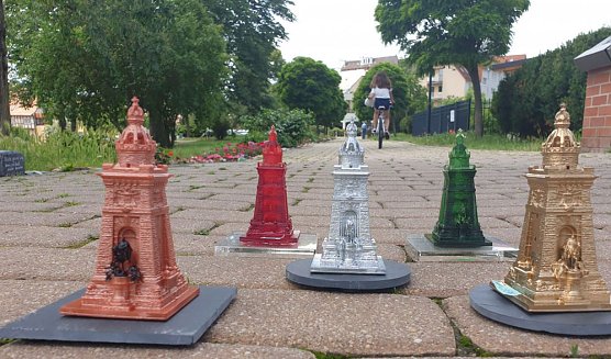 Der "Schiefe" im 3D Druck (Foto: Kur & Tourismus GmbH Bad Frankenhausen) Der "Schiefe" im 3D Druck (Foto: Kur & Tourismus GmbH Bad Frankenhausen)