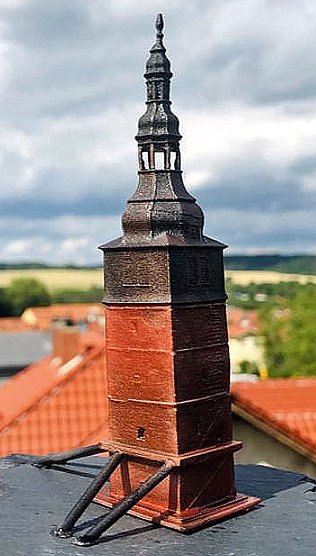 Der "Schiefe" im 3D Druck (Foto: Zk Medien) Der "Schiefe" im 3D Druck (Foto: Zk Medien)